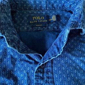 Blue Patterned Polo Ralph Lauren Button-Down
